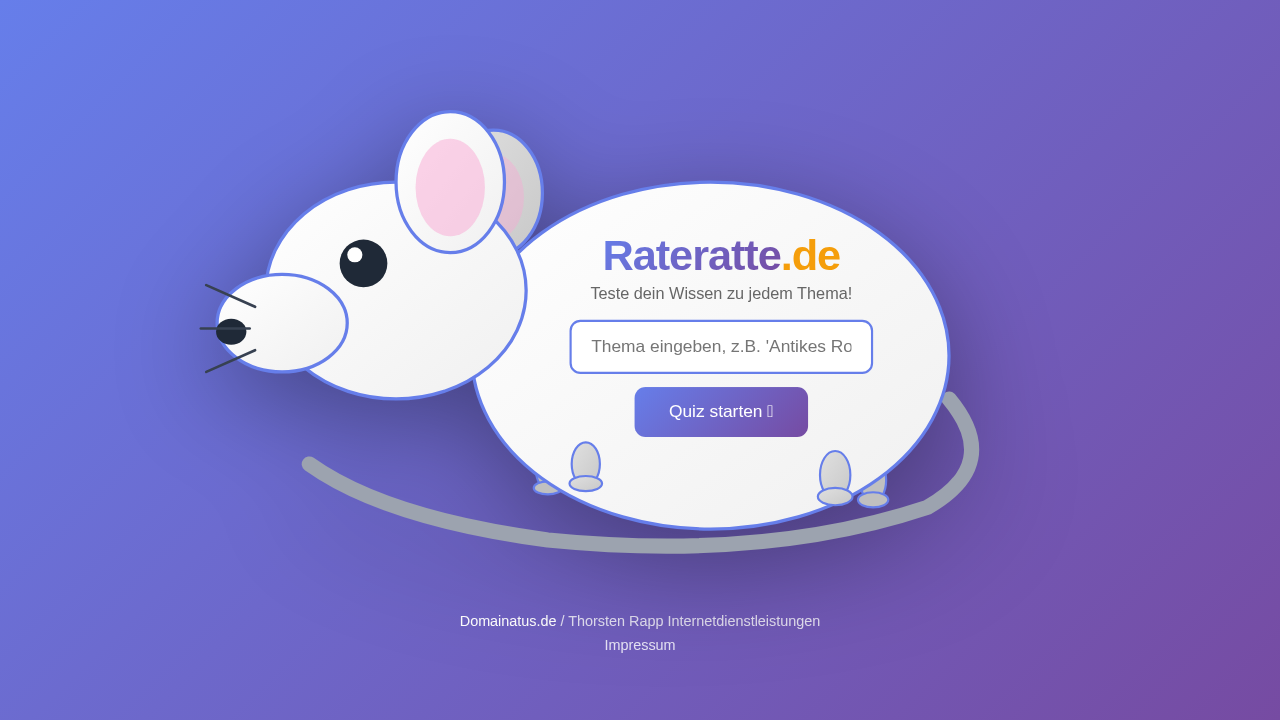 Rateratte.de Screenshot
